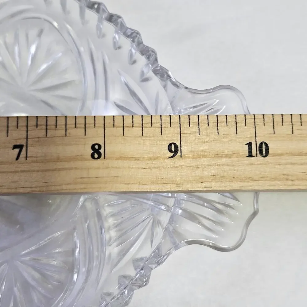 Mikasa Royal Suite Hostess Server Lead Crystal Dish QQ228/349 Japan Wedding Tray